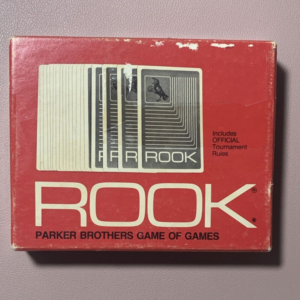 Parker Brothers Rook Card Game 1972 with Box Rule Book